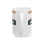 Retro Stripe Ceramic Mug – 'World's Best - Custom Name' Mug (11oz & 15oz) - 04