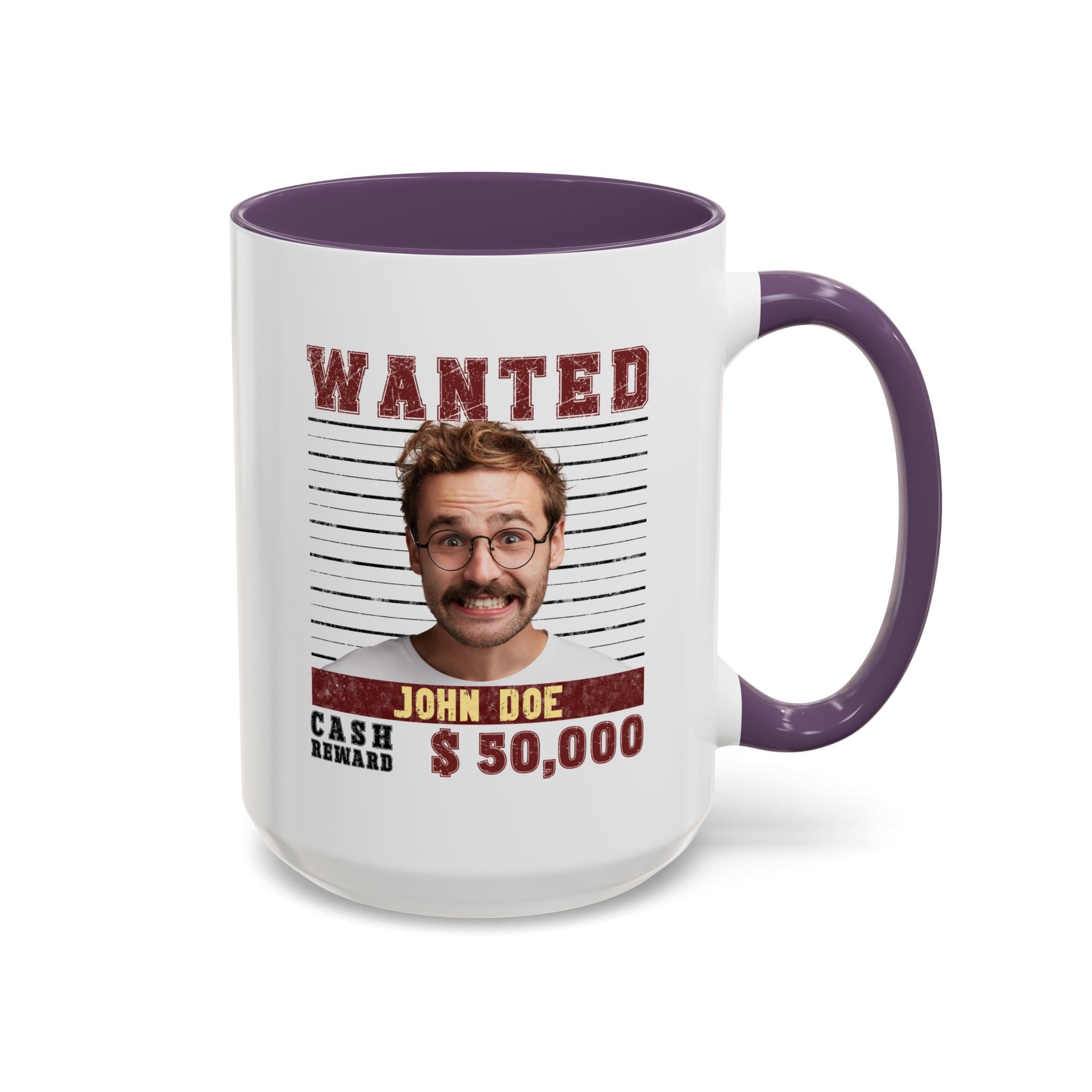 Wanted Poster Custom Photo Mug – Funny Personalized Coffee Cup (Color)