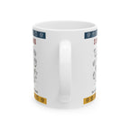 “Surviving on Coffee & Deadlines” Funny Office Ceramic Mug (11oz/15oz)