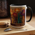 Personalized Floral Stained-Glass Ceramic Mug (11/15 oz) - 06