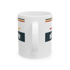 Retro Stripe Ceramic Mug – 'World's Best - Custom Name' Mug (11oz & 15oz) - 04