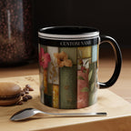 Personalized Floral Stained-Glass Ceramic Mug (11/15 oz) - 05