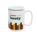 Retro Stripe Ceramic Mug – 'World's Best - Custom Name' Mug (11oz & 15oz) - 05
