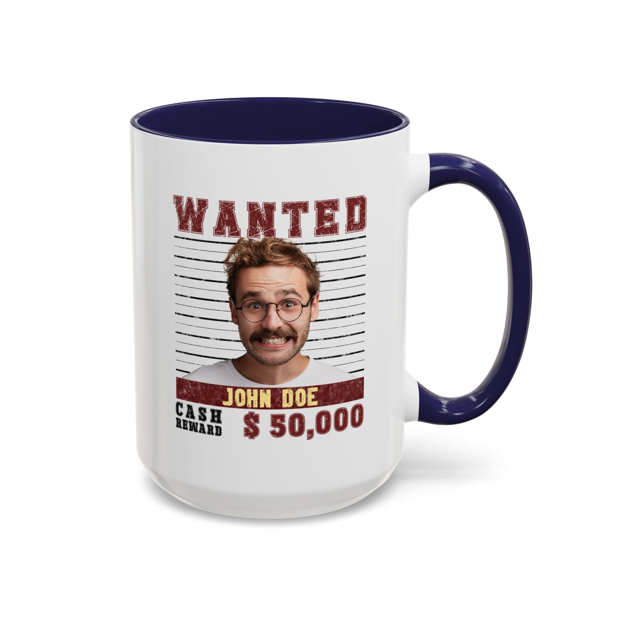 Wanted Poster Custom Photo Mug – Funny Personalized Coffee Cup (Color)