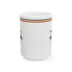 Retro Stripe Ceramic Mug – 'World's Best - Custom Name' Mug (11oz & 15oz) - 01
