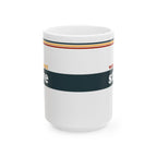 Retro Stripe Ceramic Mug – 'World's Best - Custom Name' Mug (11oz & 15oz) - 04