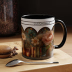 Personalized Floral Stained-Glass Ceramic Mug (11/15 oz) - 04