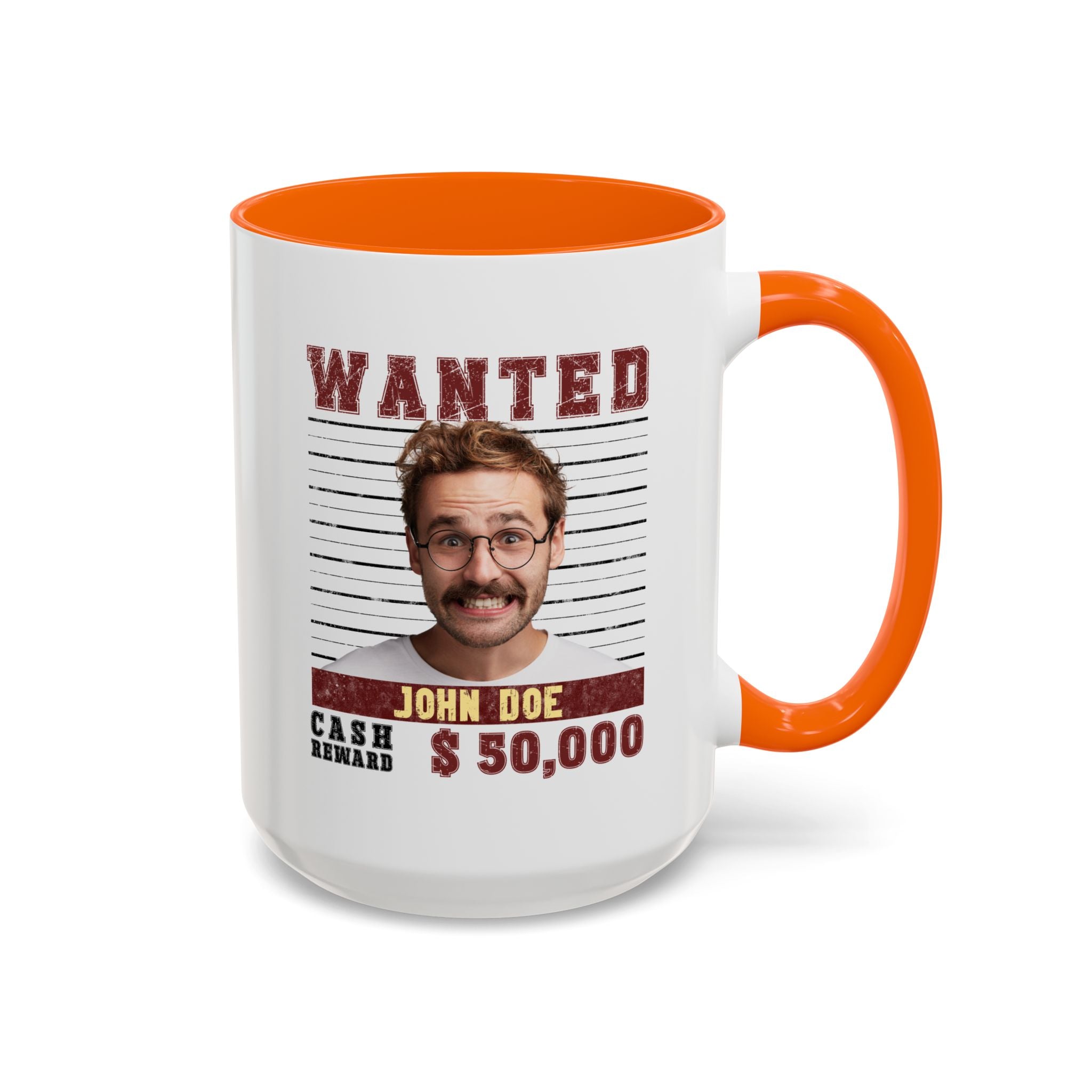 Wanted Poster Custom Photo Mug – Funny Personalized Coffee Cup (Color)