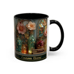 Personalized Floral Apothecary Ceramic Mug (11/15 oz) - 02