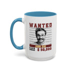 Wanted Poster Custom Photo Mug – Funny Personalized Coffee Cup (B&W)
