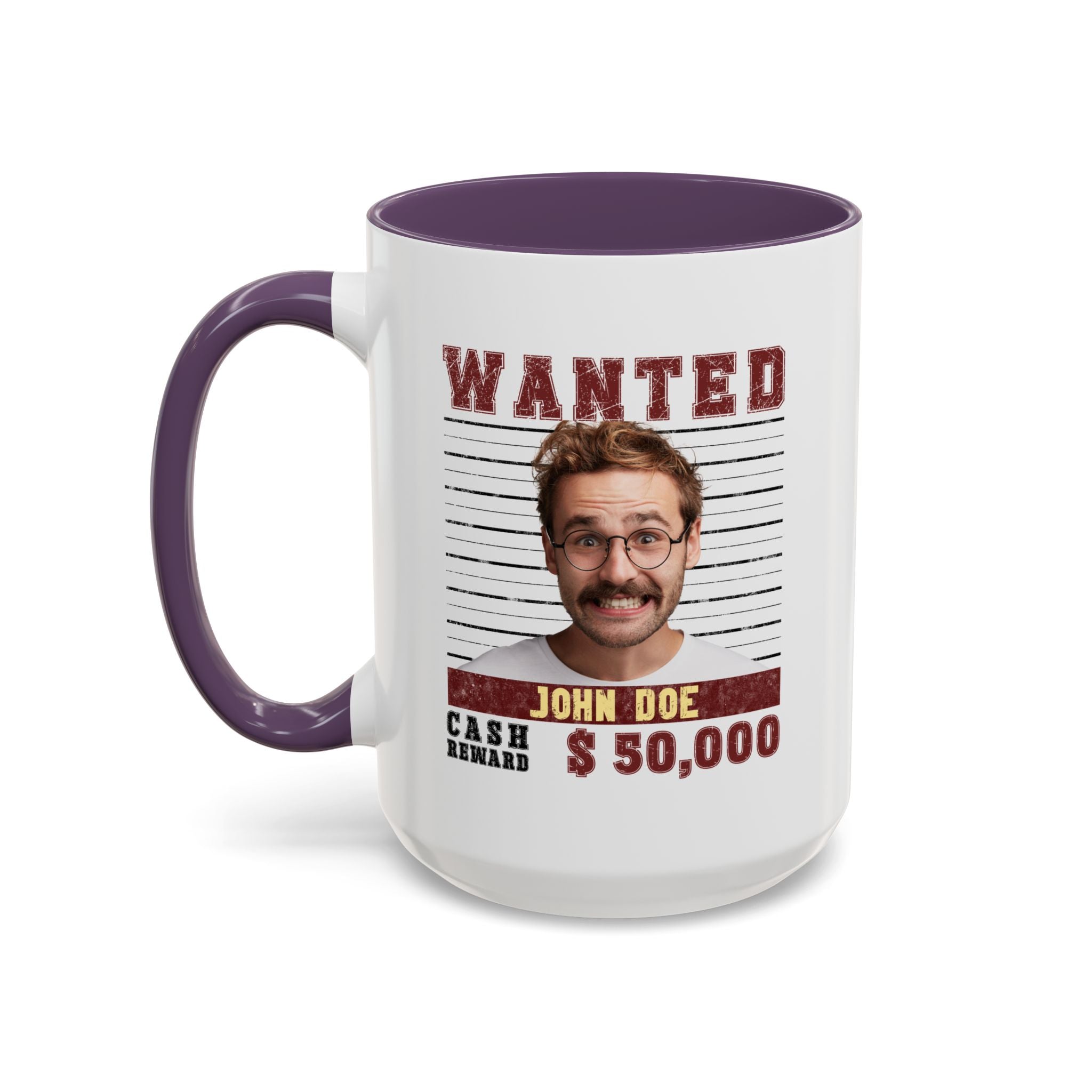 Wanted Poster Custom Photo Mug – Funny Personalized Coffee Cup (Color)
