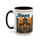 Personalized Floral Stained-Glass Ceramic Mug (11/15 oz) - 01