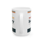 Retro Stripe Ceramic Mug – 'World's Best - Custom Name' Mug (11oz & 15oz) - 03