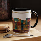 Personalized Floral Stained-Glass Ceramic Mug (11/15 oz) - 02