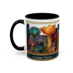 Personalized Floral Stained-Glass Ceramic Mug (11/15 oz) - 03