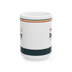 Retro Stripe Ceramic Mug – 'World's Best - Custom Name' Mug (11oz & 15oz) - 03