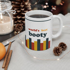 Retro Stripe Ceramic Mug – 'World's Best - Custom Name' Mug (11oz & 15oz) - 05