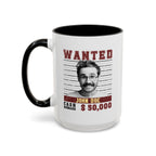 Wanted Poster Custom Photo Mug – Funny Personalized Coffee Cup (B&W)