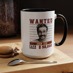 Wanted Poster Custom Photo Mug – Funny Personalized Coffee Cup (B&W)