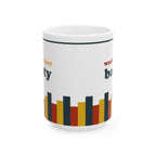 Retro Stripe Ceramic Mug – 'World's Best - Custom Name' Mug (11oz & 15oz) - 05