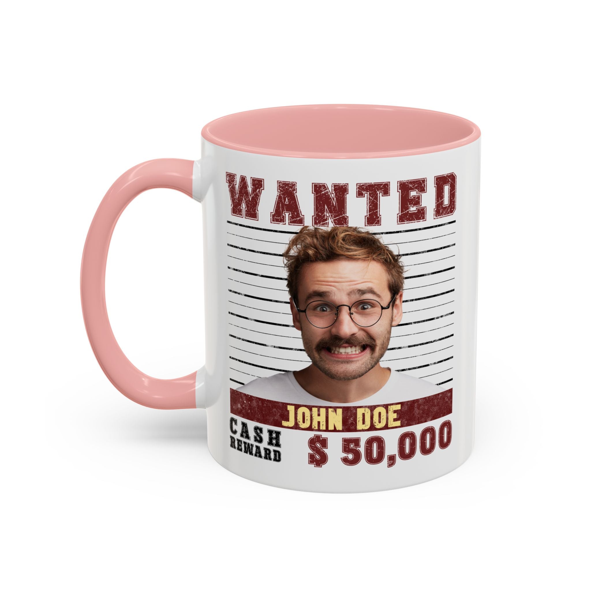 Wanted Poster Custom Photo Mug – Funny Personalized Coffee Cup (Color)