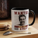 Wanted Poster Custom Photo Mug – Funny Personalized Coffee Cup (B&W)