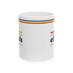 Retro Stripe Ceramic Mug – 'World's Best - Custom Name' Mug (11oz & 15oz) - 01