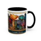 Personalized Floral Stained-Glass Ceramic Mug (11/15 oz) - 03