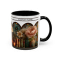 Personalized Floral Stained-Glass Ceramic Mug (11/15 oz) - 04