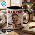 Wanted Poster Custom Photo Mug – Funny Personalized Coffee Cup (Color)
